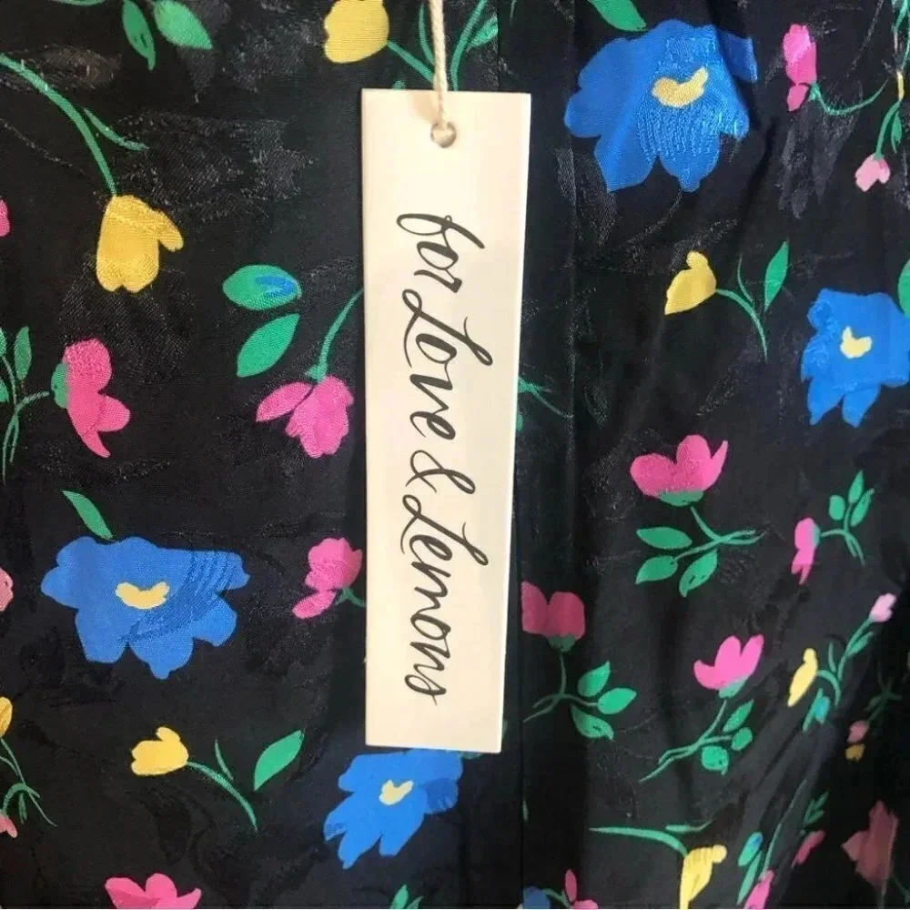 For Love & Lemons Lexy Long Sleeve Floral Cutout Mini Dress Size Sm NWT - Picture 14 of 16